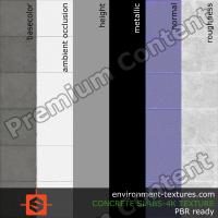 PBR substance texture concrete slabs